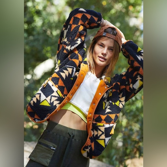 NWT Free People Rocky Ridge Jacket Night Sky Combo XS - Picture 6 of 13